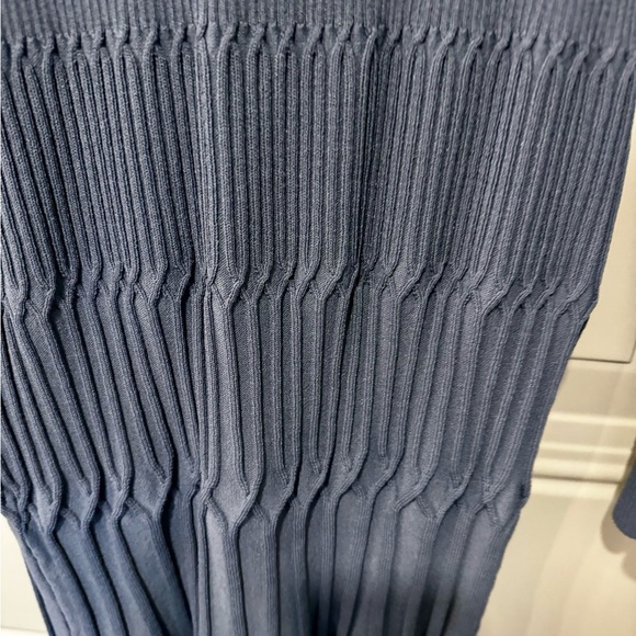 White House Black Mixed Stitch Cardigan w/Gold Buttons Blue - Size XS - Picture 5 of 9